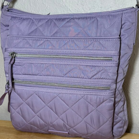 Vera Bradlley Triple Zip Hipster in Performance Twill Lavender Sky - Picture 10 of 11